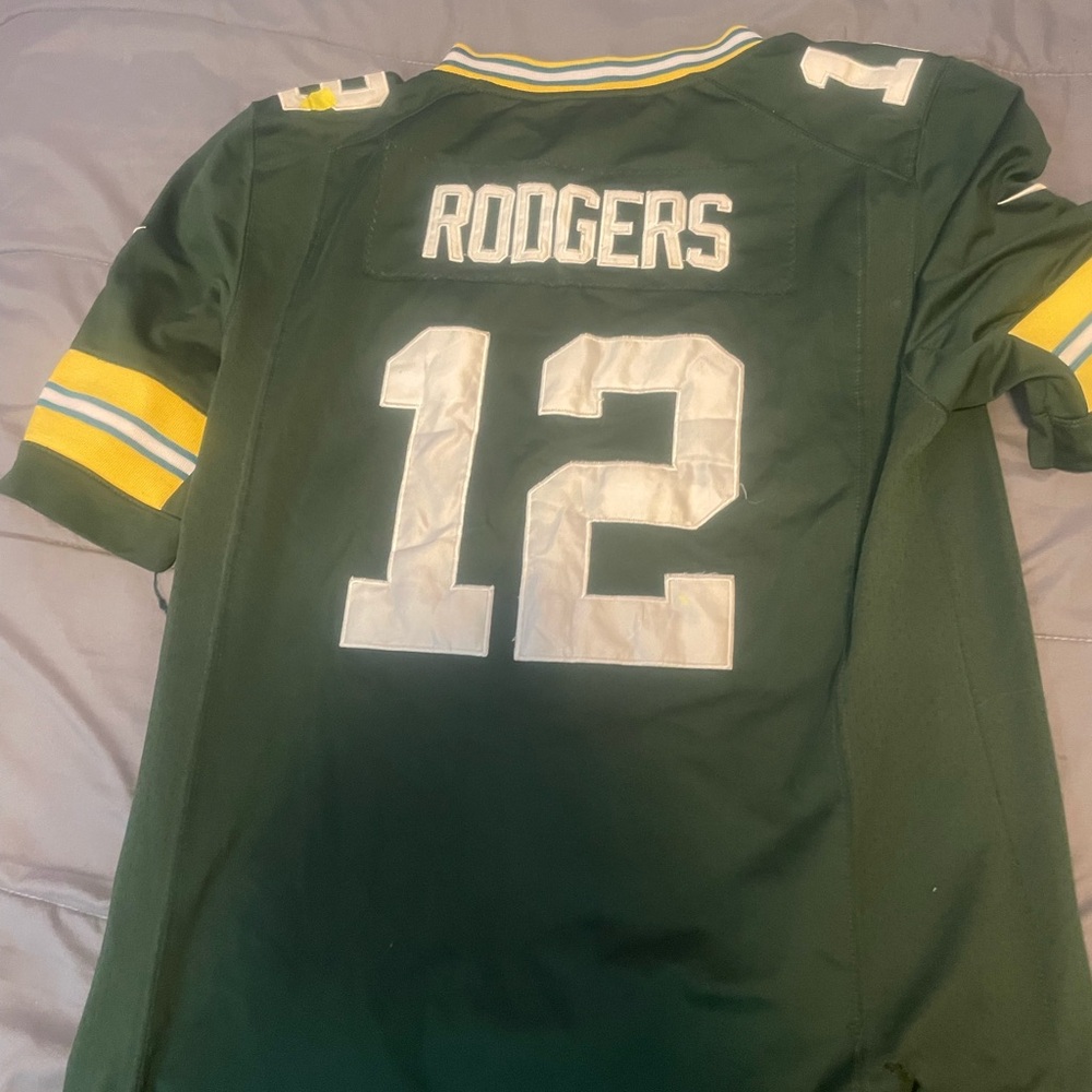 Nike Green and Yellow Jersey